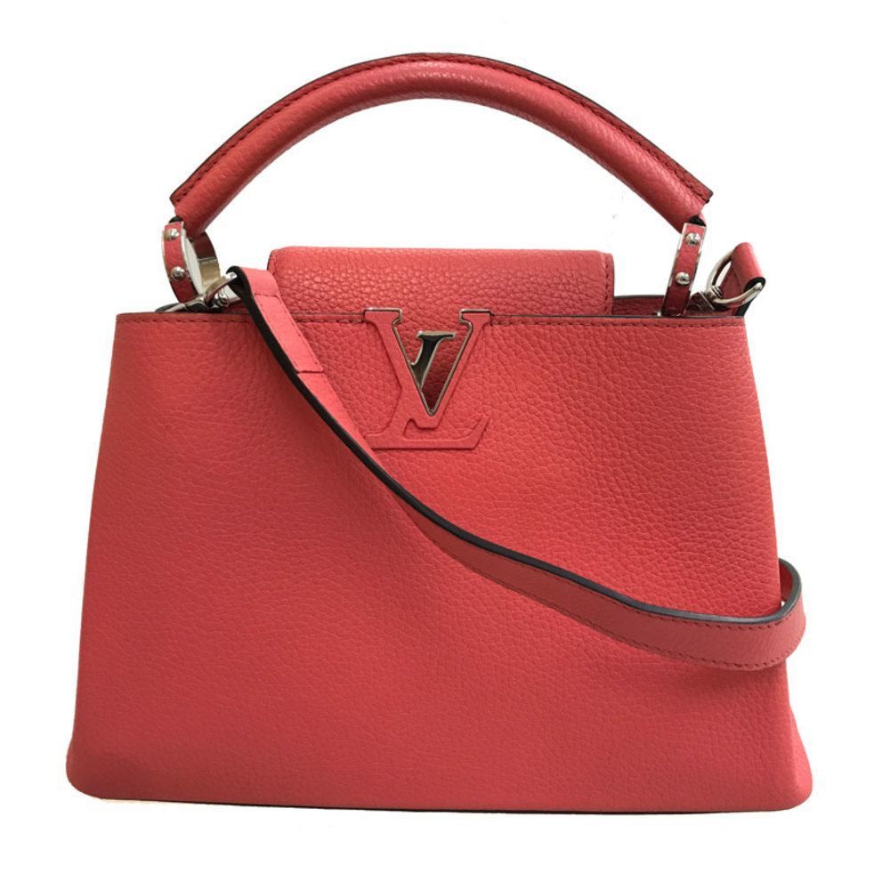 Louis Vuitton Capucines Taurillon Leather Pink BB 2way Shoulder Bag